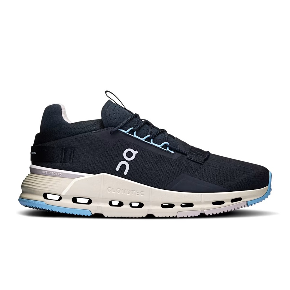 On Running Cloudnova 2 Navy and Cream Sneakers